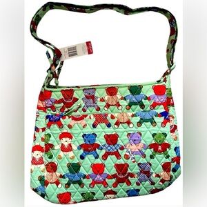 Vera Bradley XL Crossbody Bag Toasty Teddies